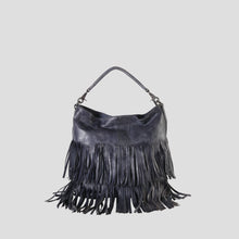 Genuine Leather Fringe Style Hobo