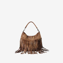 Genuine Leather Fringe Style Hobo