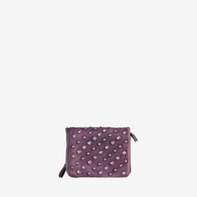 Studded Leather Mini Wallet