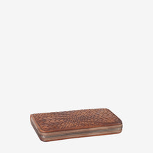 Woven Groove Leather Wallet